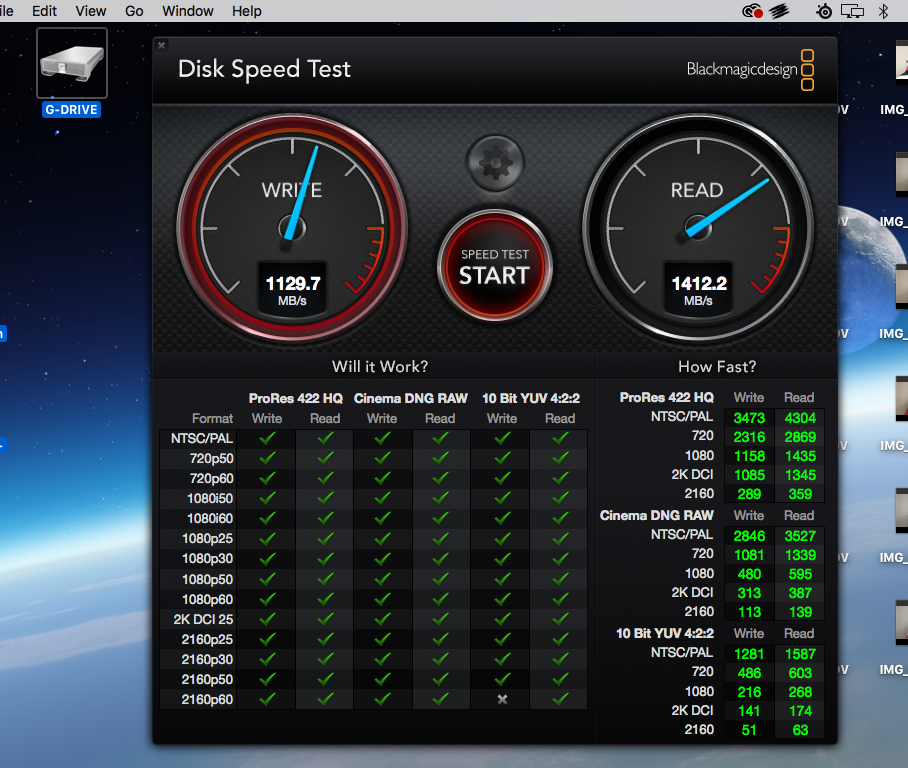Blackmagic speed test for pc