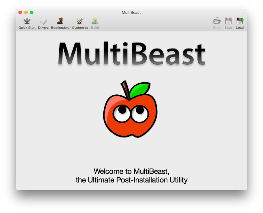 MultiBeast for Mac OS X software