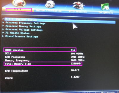 3.BIOS Version and Total RAM.png