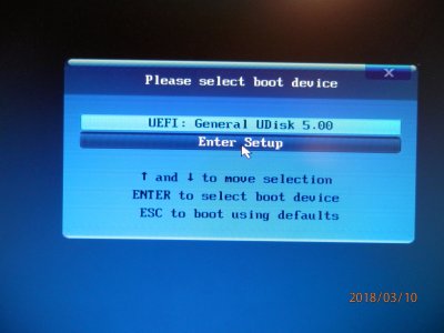 11.macOSHigh Sierra !0.13.3 UEFI USB Installer Boot Selection Screen.JPG