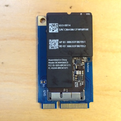 iMac BT/WIFI card with mPCIe adapter