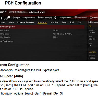 PCH Configuration