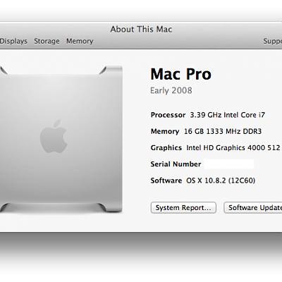 MiniMacPro 2012: 05 About This Mac