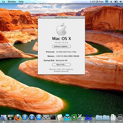 Mac OS X Snow Leopard 10.6.8 - CPU is actually a Pentium Dual-Core! Gateway MT6728