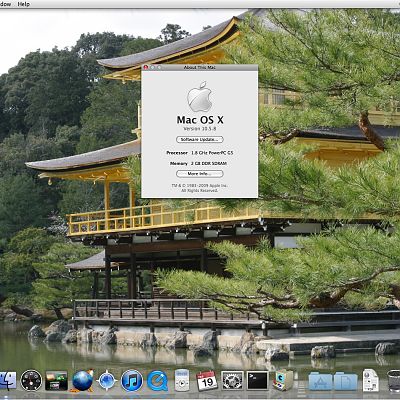Mac OS X Leopard 10.5.8 "PowerPC-ONLY" on a 1st generation iMac G5