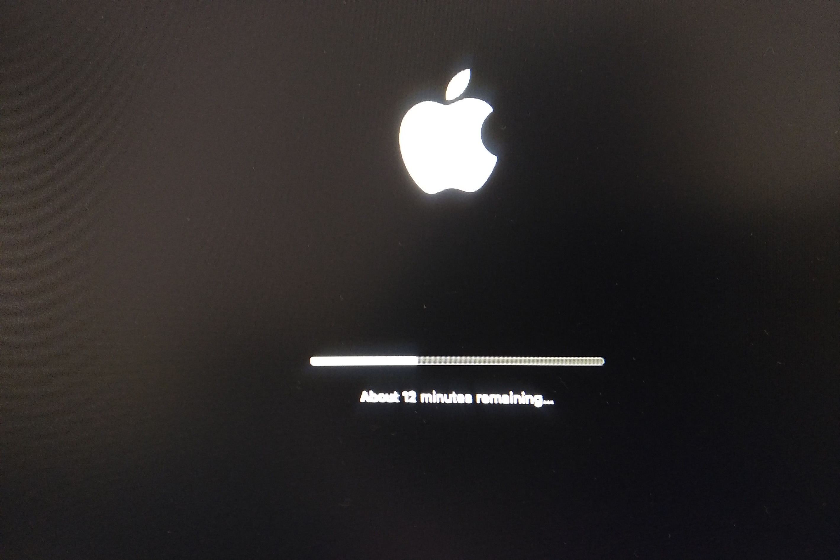 Apple logo loading