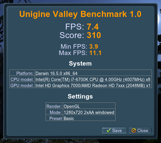 Unigine valley AMD hd7xxx as primary